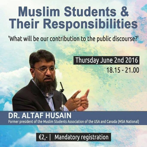 Muslim Students & Their Responsibilities — lezing met dr. Altaf Husain