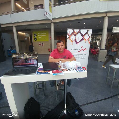 MashriQ-promotiestand — introductieweek 2017