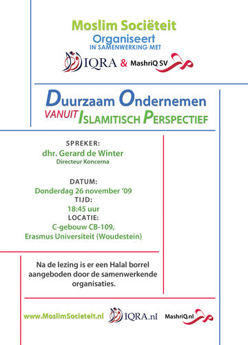 Duurzaam ondernemen vanuit een islamitisch perspectief
