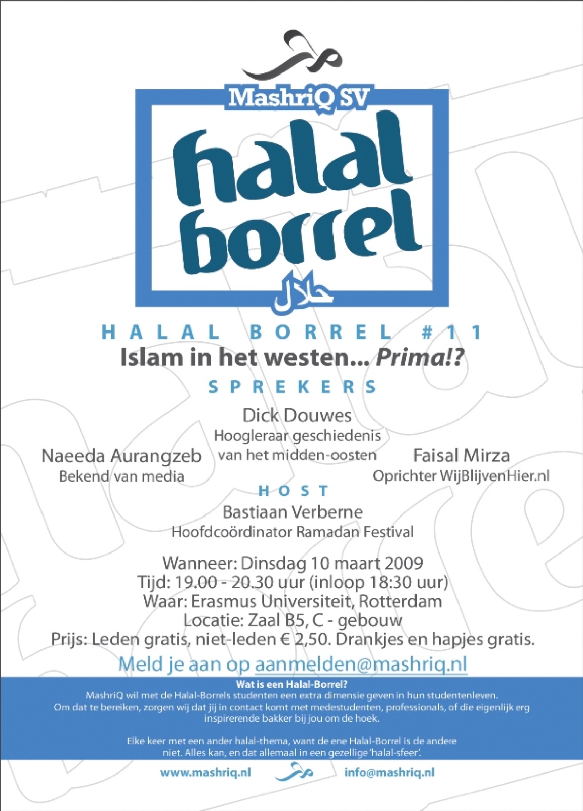 Halal Borrel #11 - Islam in het westen... Prima!?