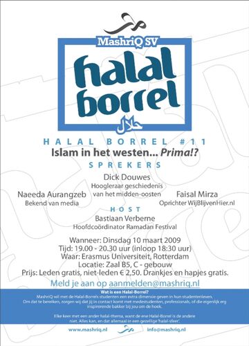 Halal Borrel #11 - Islam in het westen... Prima!?