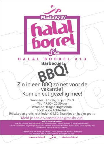 Halal Borrel #13 - BBQ, jaarafsluiting 2009