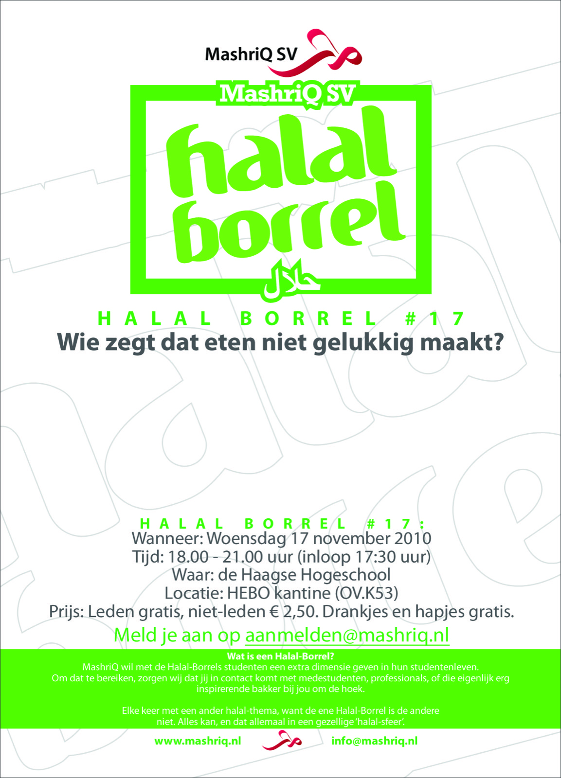 Halal Borrel #17 - Wie zegt dat eten niet gelukkig maakt?