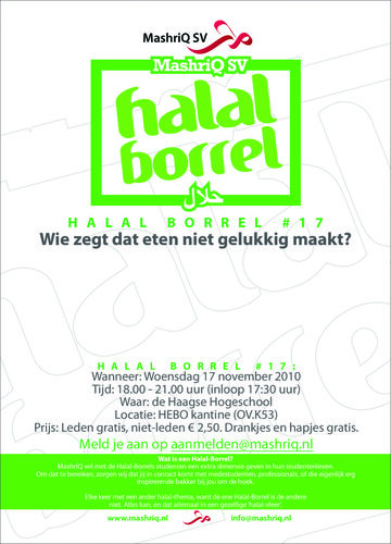 Halal Borrel #17 - Wie zegt dat eten niet gelukkig maakt?