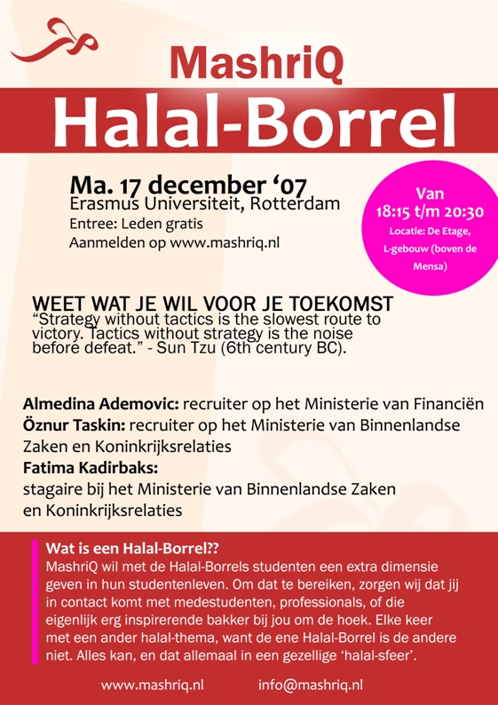 Halal Borrel #2 - Weet wat je wilt voor je toekomst