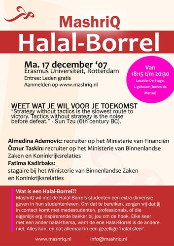 Halal Borrel #2 - Weet wat je wilt voor je toekomst