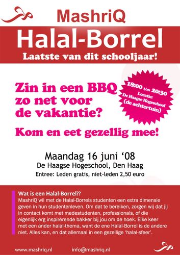 Halal Borrel #7 - BBQ, jaarafsluiting 2008