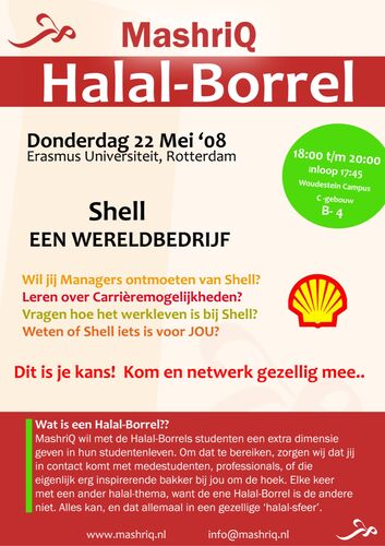 Halal Borrel — Shell, een wereldbedrijf (poster)