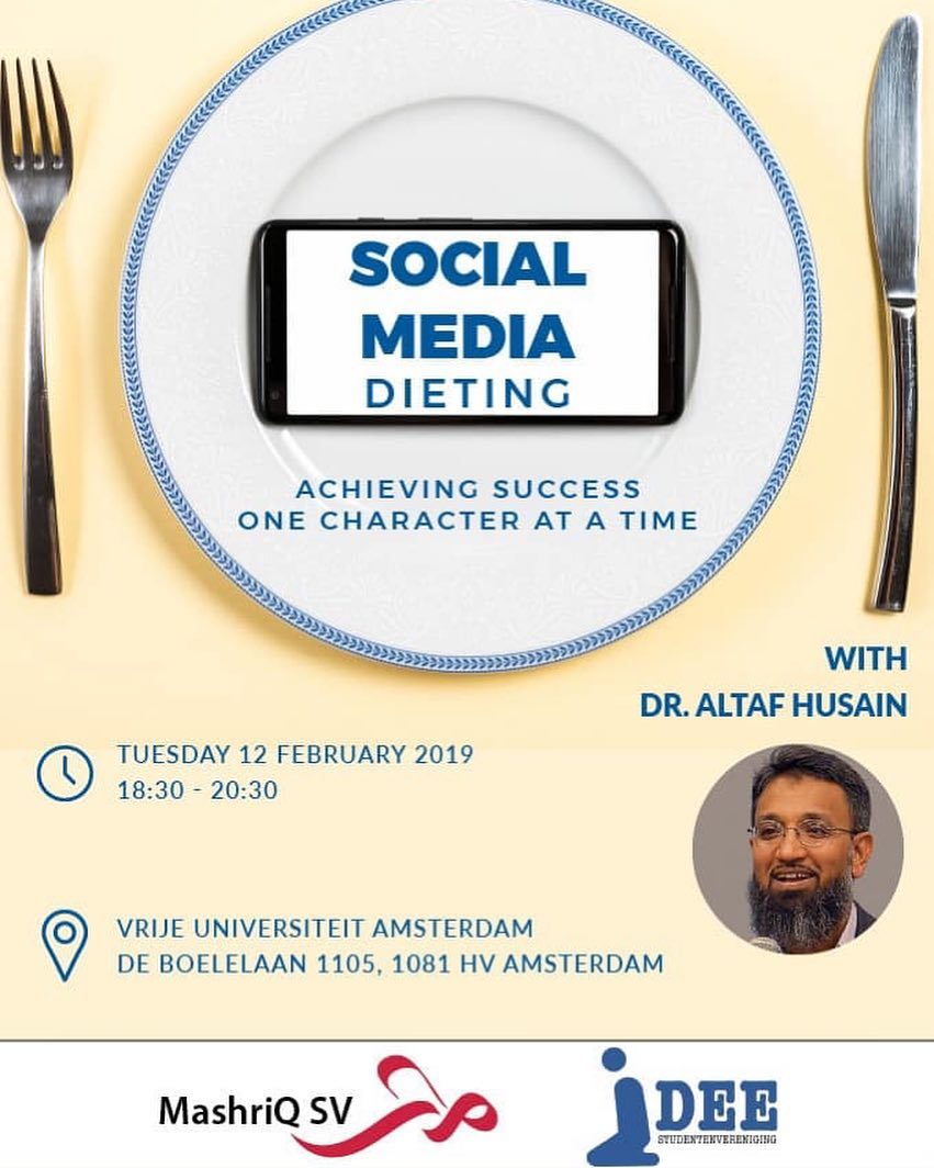 Social Media Dieting — lezing met dr. Altaf Husain (2019)