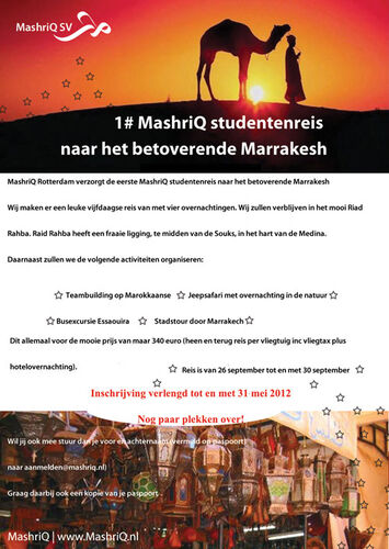 MashriQ Studentenreis #1 - Marrakesh