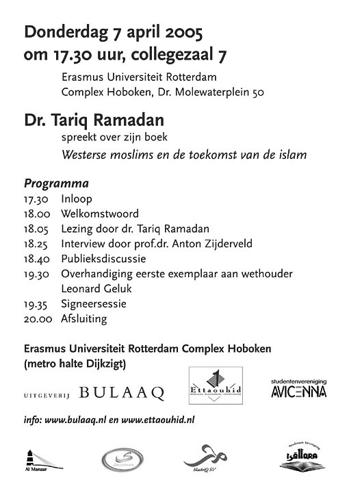 Dr. Tariq Ramadan - Westerse moslims en de toekomst van islam