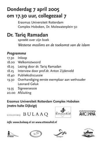 Dr. Tariq Ramadan - Westerse moslims en de toekomst van islam
