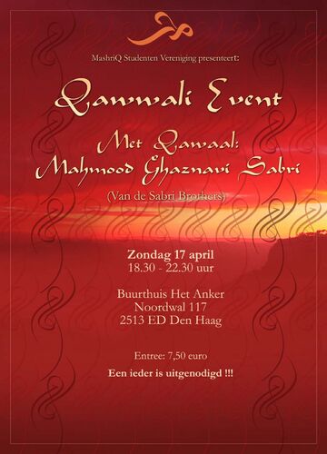 Qawwali Event — met qawwaal Mehmood Ghaznavi Sabri